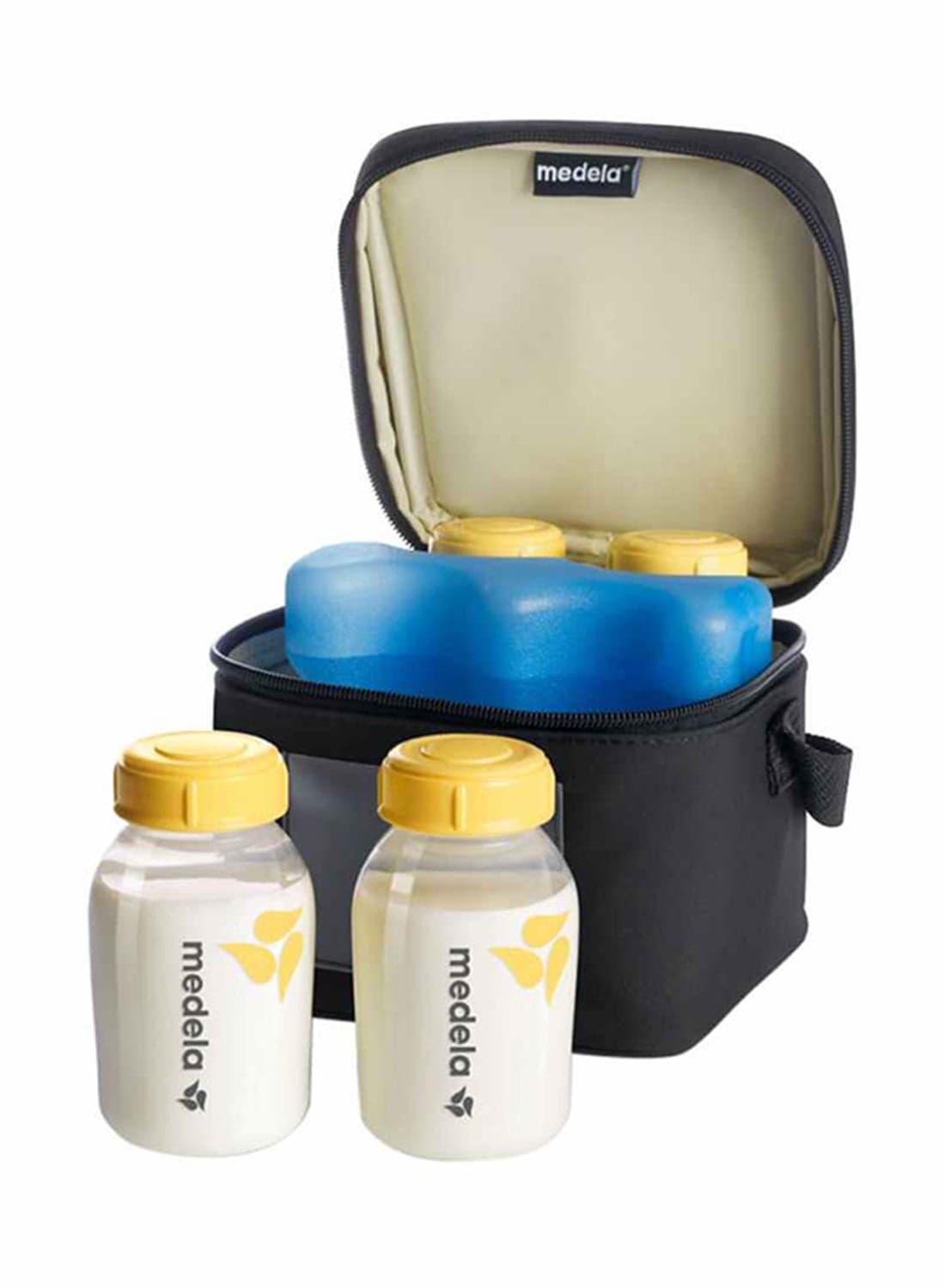 Breast Milk Cooler Bag with 4 Storage Bottles - 150ml - BPA-Free