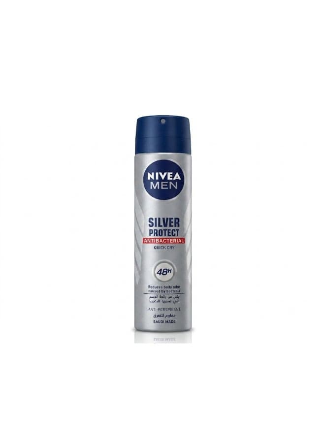 Men Silver Protect Spray Silver/Blue 150ml