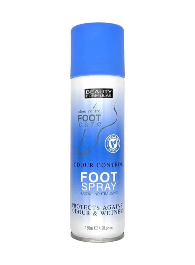 Beauty Formulas Odour Control Foot Care, Odour Neutralising, Protects Against Odour & Wetness 150ml