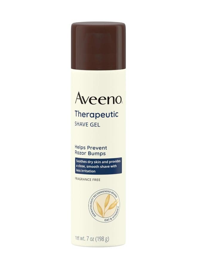 Therapeutic Shave Gel, Help Prevent Razor Bumps, 7 Oz 198grams