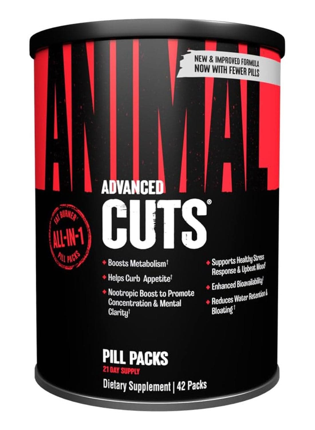 Nutrition Animal Cuts Complete Fat Burner Supplement, 42 Packs