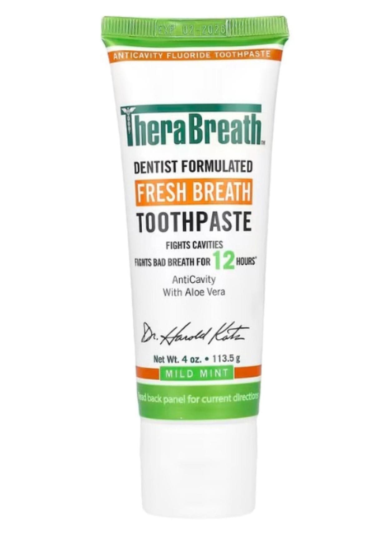 Toothpaste, Mild Mint, 4 Oz Packaging May Vary 113.5grams