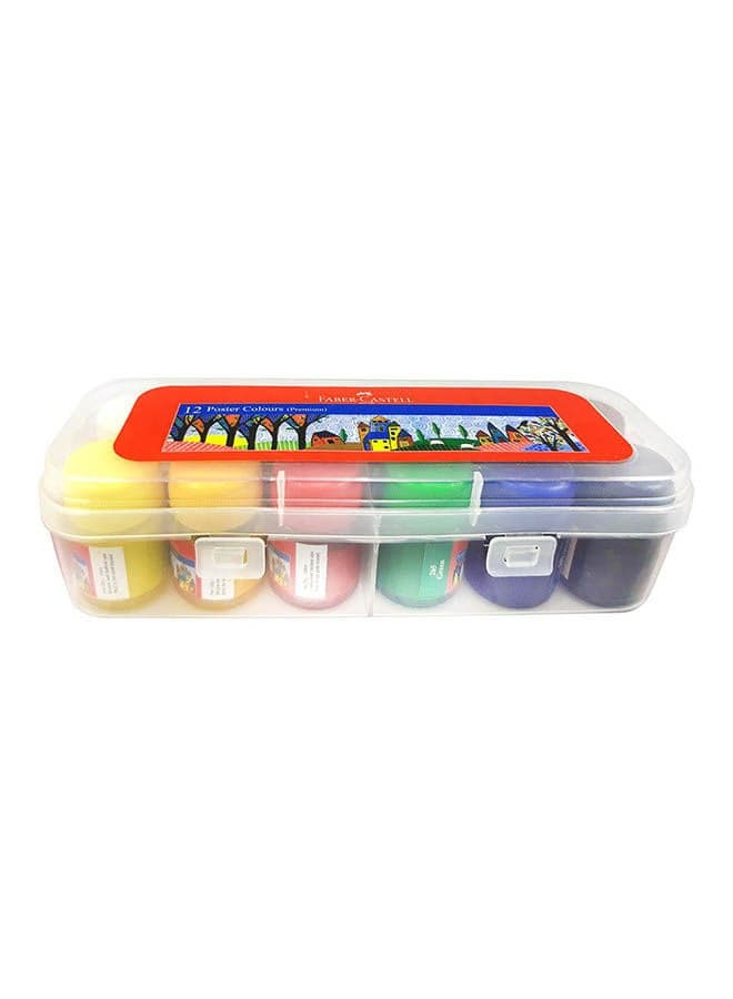 Pack Of 12 Poster Colours Multicolour