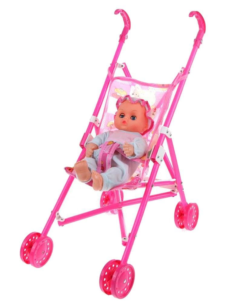 Foldable Buggy Dolls Stroller Pushchair Pram