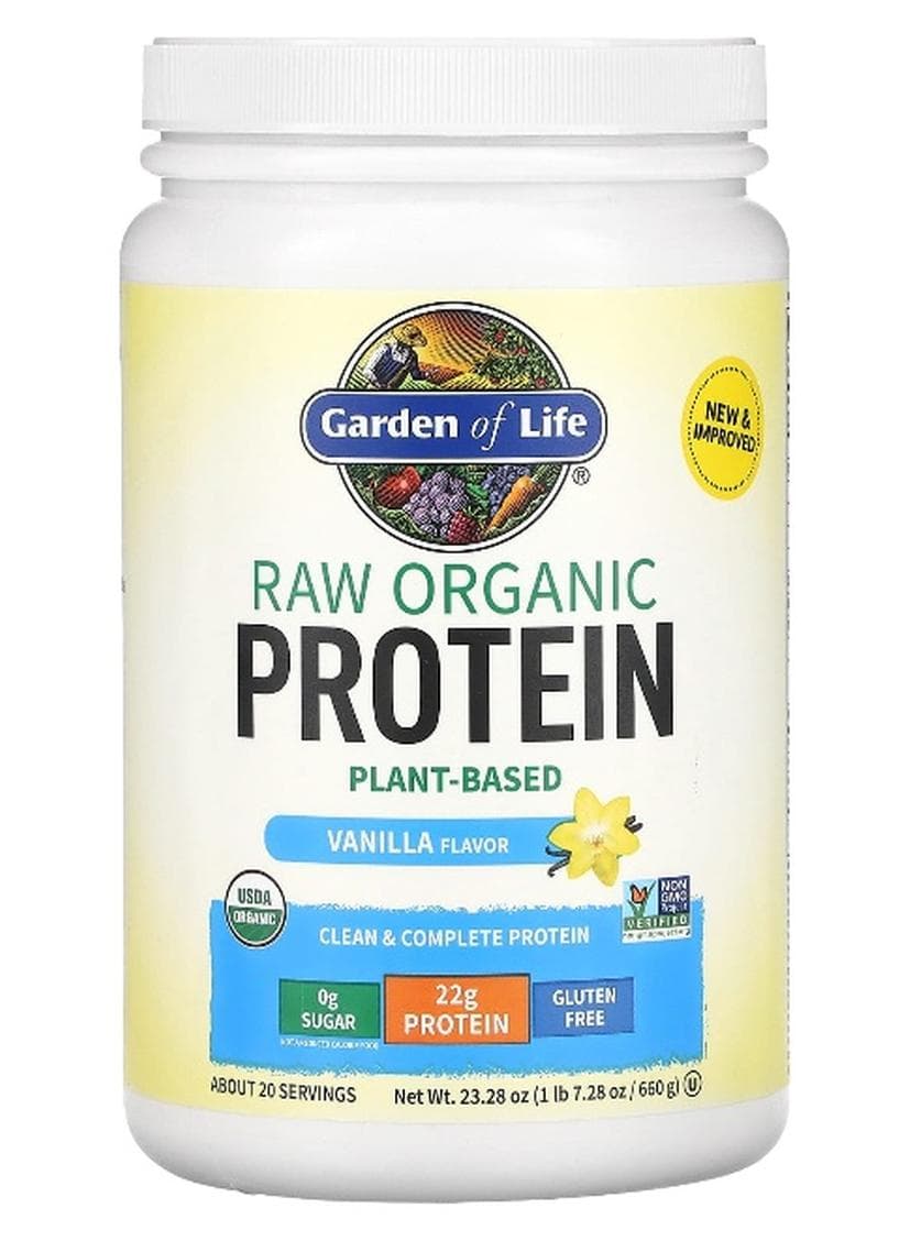 Raw Organic Protein Vanilla 1 Lb Packaging May Vary