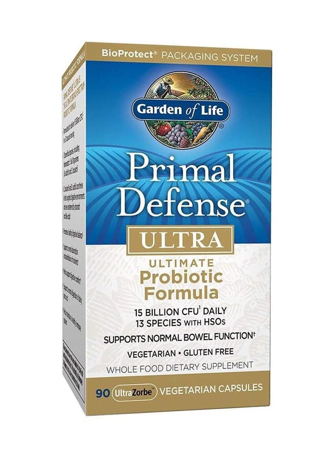 Primal Defense Ultra Ultimate Probiotic Formula Supports Normal Bowel Function 90 Vegetarian Capsules