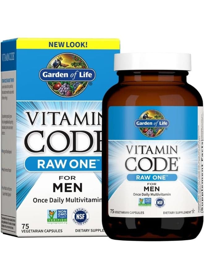 Vitamin Code, RAW One, Once Daily Multivitamin For Men, 75 Vegetarian Capsules
