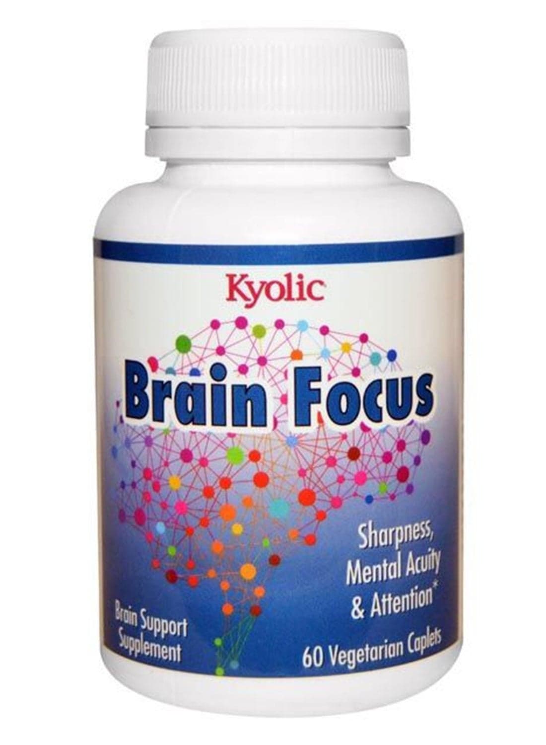 Brain Focus Brain Support Supplement For Sharpness, Mental Acuity And Attention 60 Vegetarian Capsules