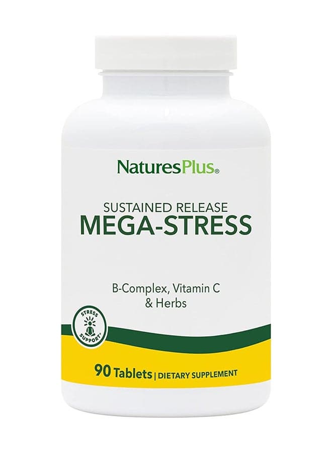Mega-Stress Sustained Releaseinfused With B-Complex Vitamin C And Herbs Stress Support 90 Tablets