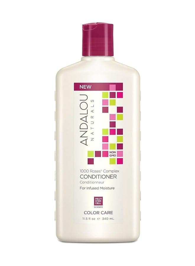 Andalou Naturals Conditioner, Infused With 1000 Roses Complex, Color Care Clear 340ml