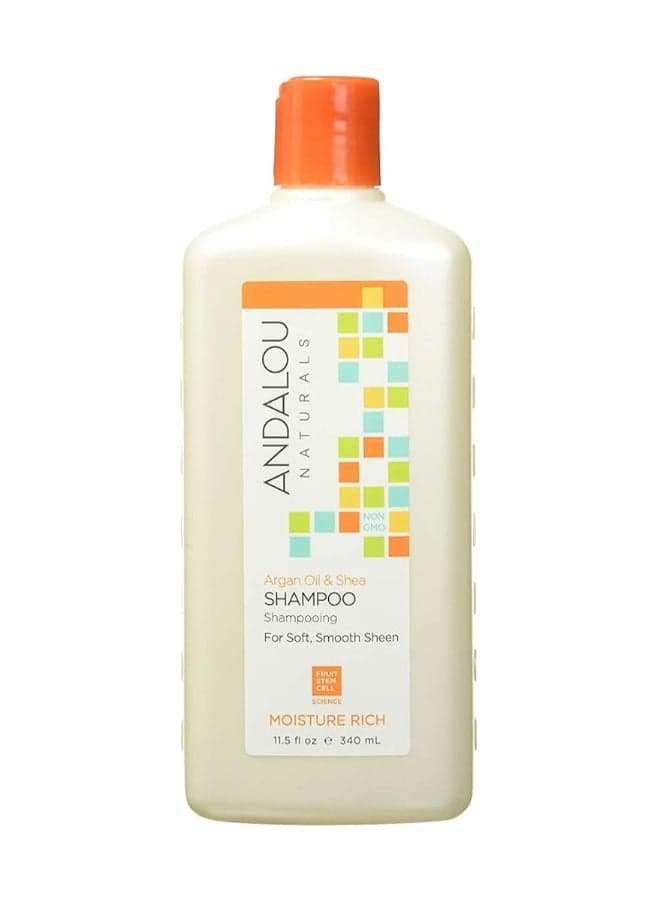 Andalou Naturals Shampoo Moisture Rich, With Argan Oil & Shea 340ml