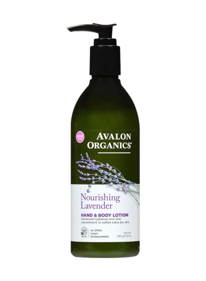 Avalon Organics Nourishing Lavender Hand & Body Lotion 355ml