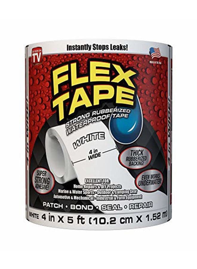 Strong Rubberized Waterproof Seal Tape White