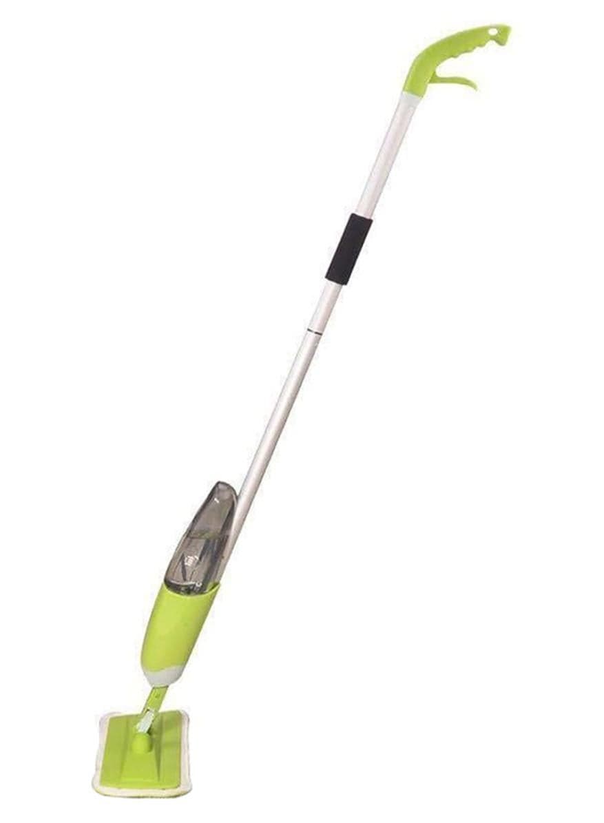 Spray Mop With Microfiber Cleaning Pad Green/White/Silver