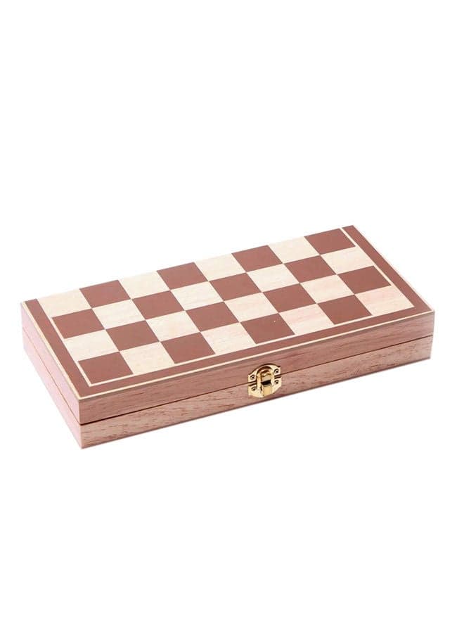 Collectible Foldable Wooden Chess Game Board Set with Crafted Premium Wood Pieces