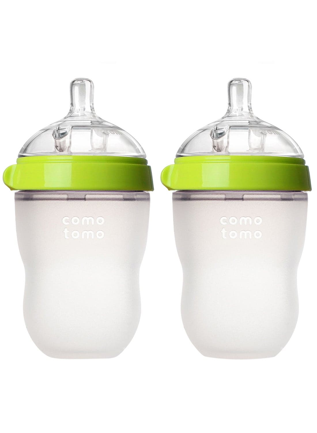 Natural Feel Silicone Baby Bottle, Pack Of 2 250ml Green