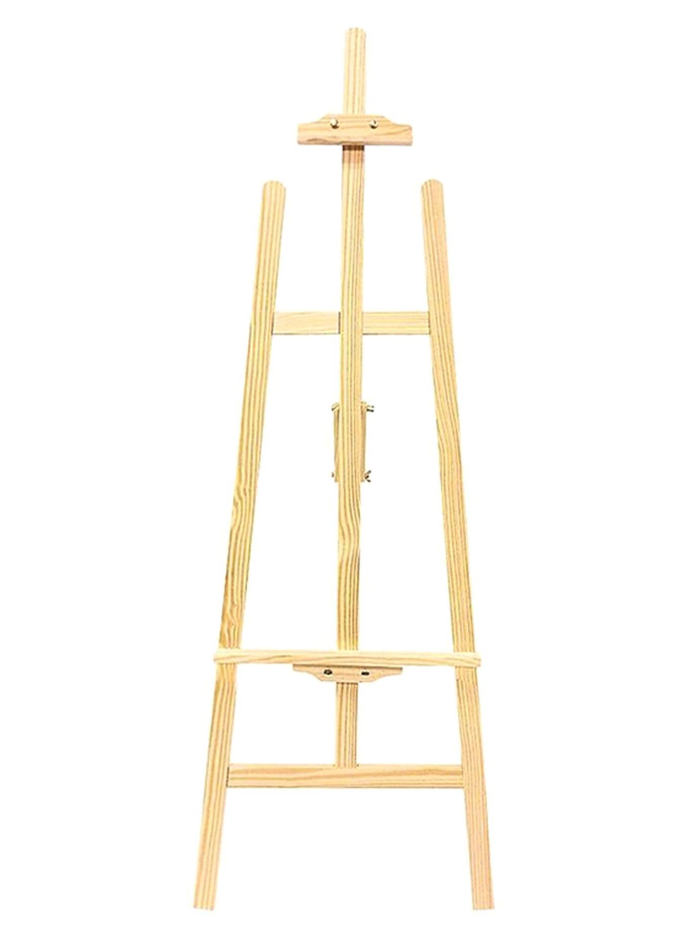 Wooden Drawing Board Stand 170cm Beige