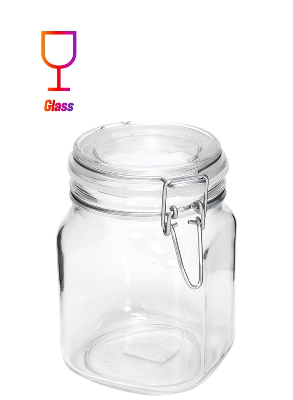 Primizie Glass Food Jar Clear 1Liters