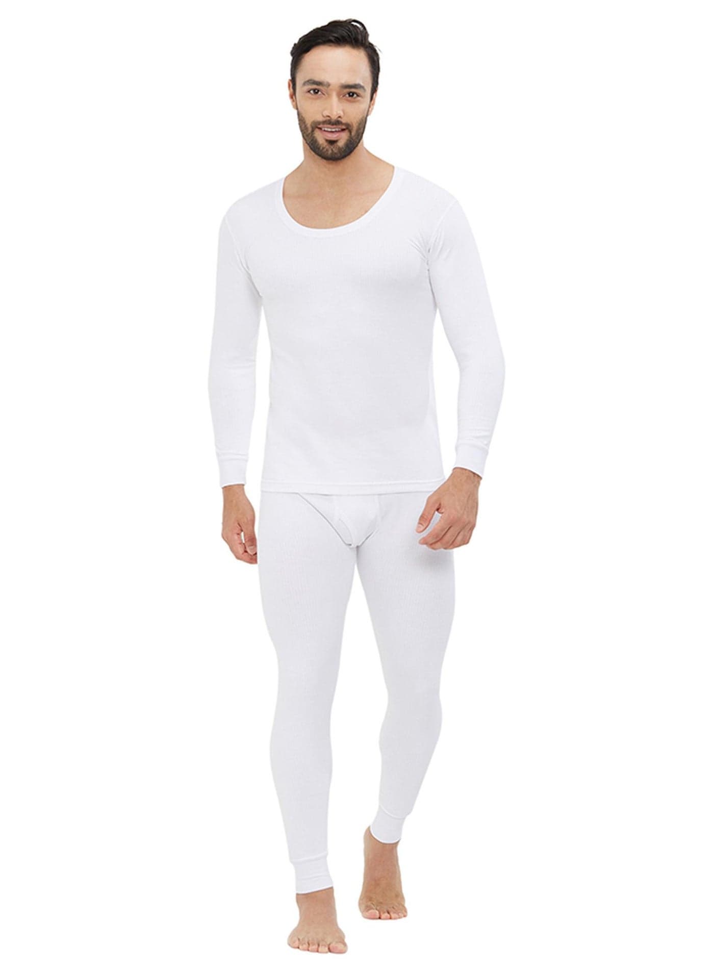 2-Piece Full Body Thermal Set White