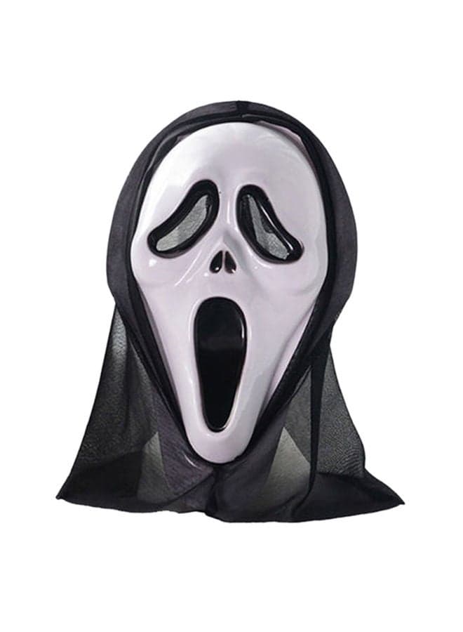 Skull Entire Head Mask Black And White Toy For 3+ Year Age Group Children