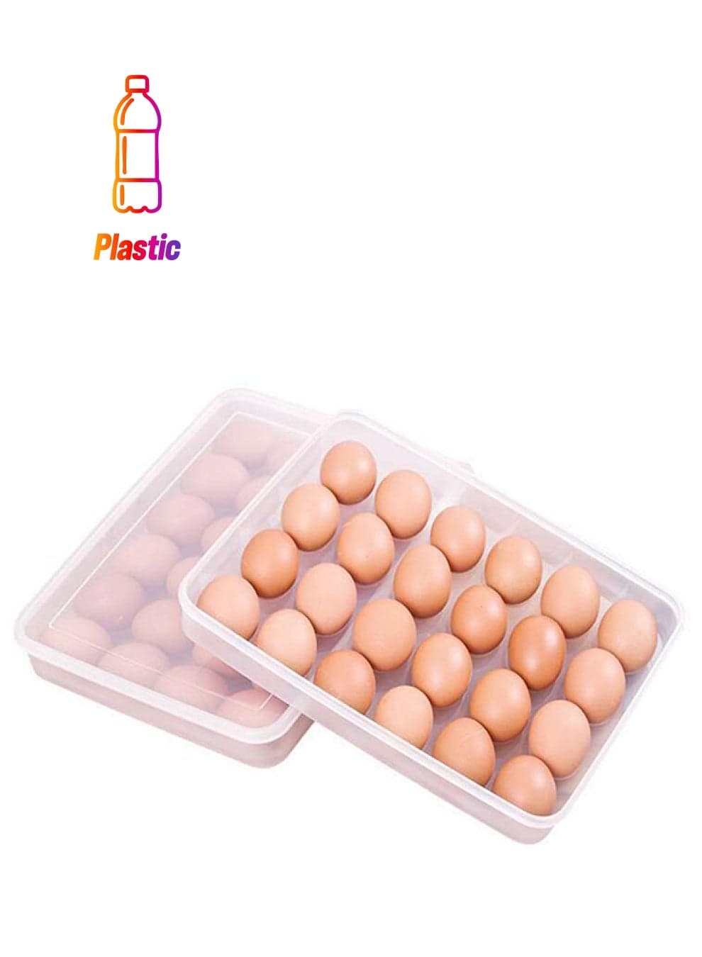 Refrigerator DumplingFood Storage Box Eg Storage Box Transparent 31x23.5x8cm