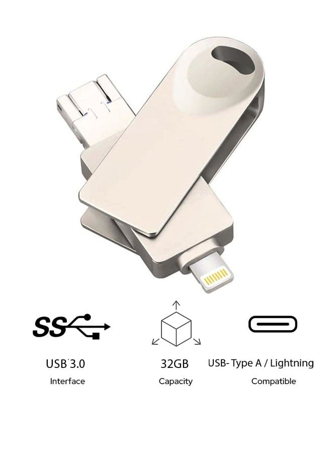 2-In-1 U Disk 3.0 USB Flash Drive 32 GB