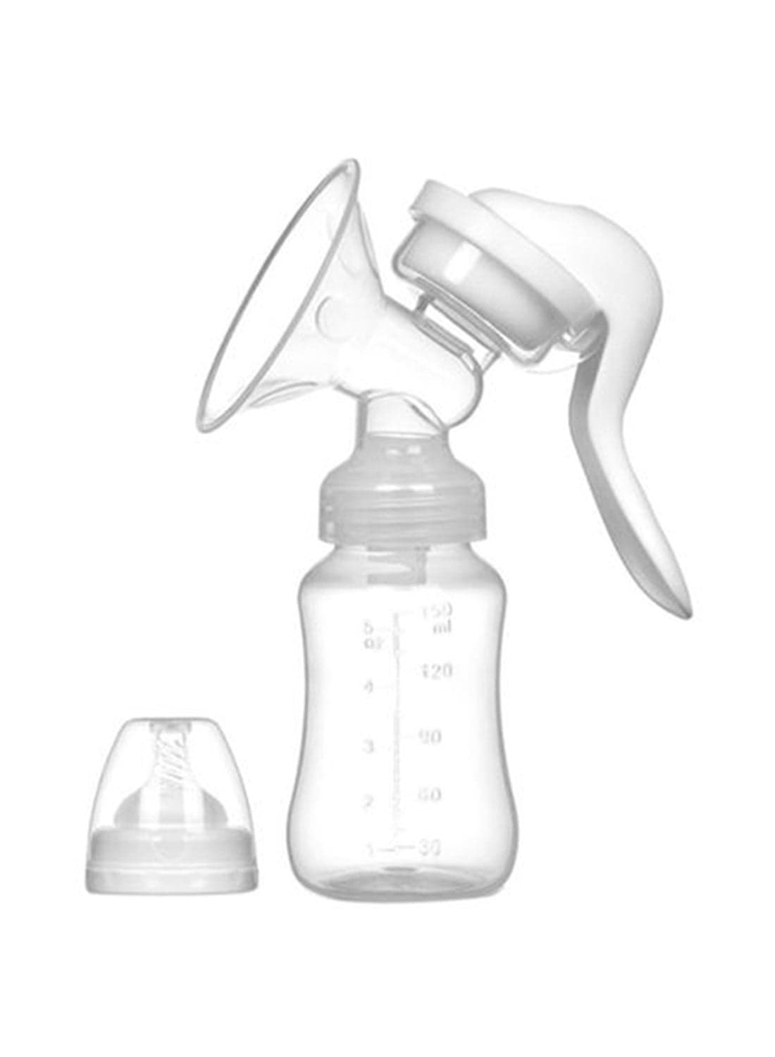 Manual Silicone Breast Pump With Adjustable Suction And Accessories