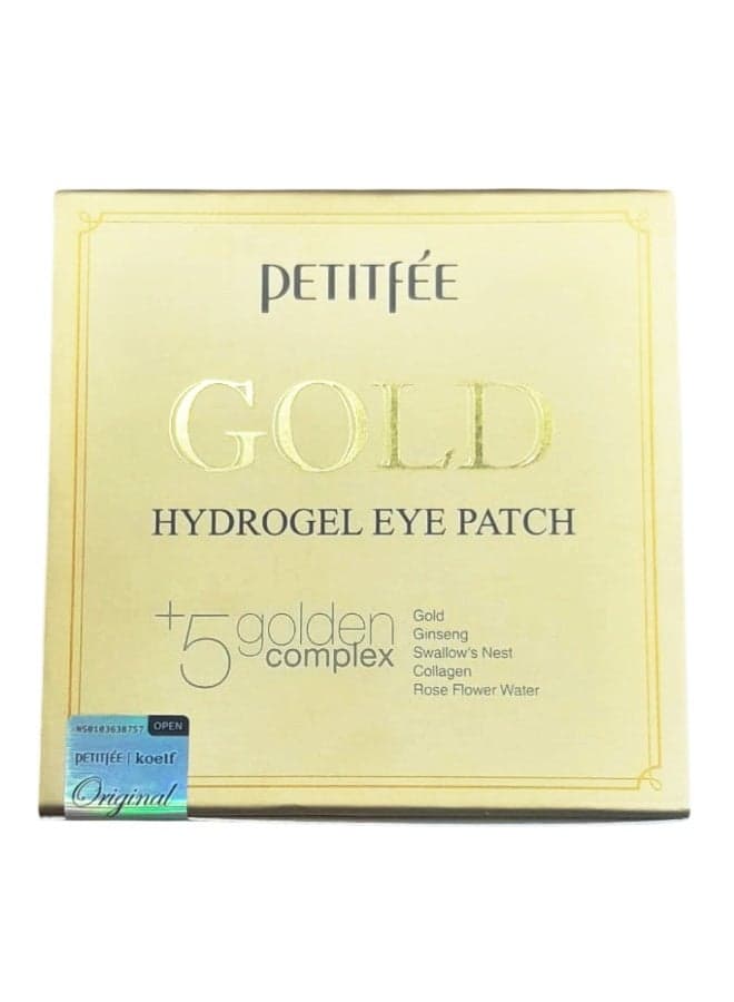 Gold Hydrogel Eye Patch, 60 Patches Packaging May Vary Clear 181grams