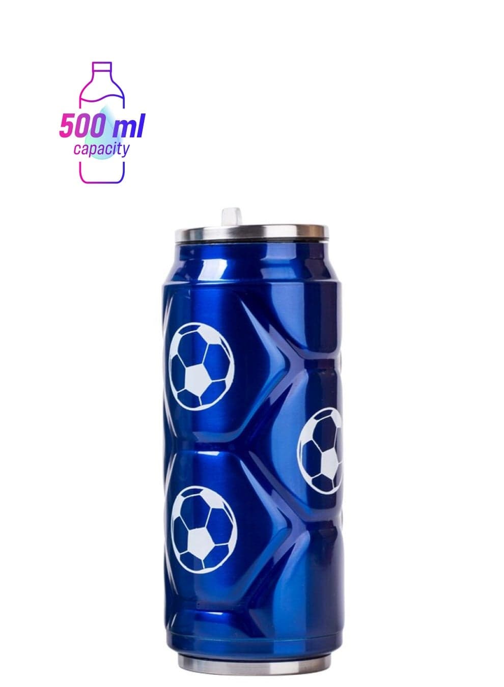 Beverage Container Blue/White 500ml