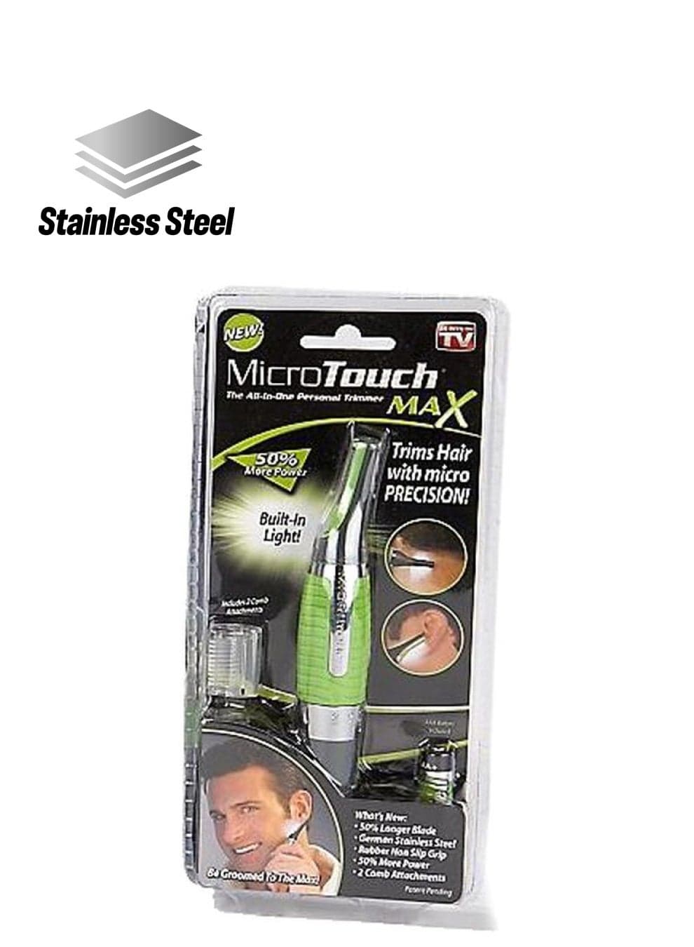 Micro Touch Max Hair Remover Green/Silver/Black