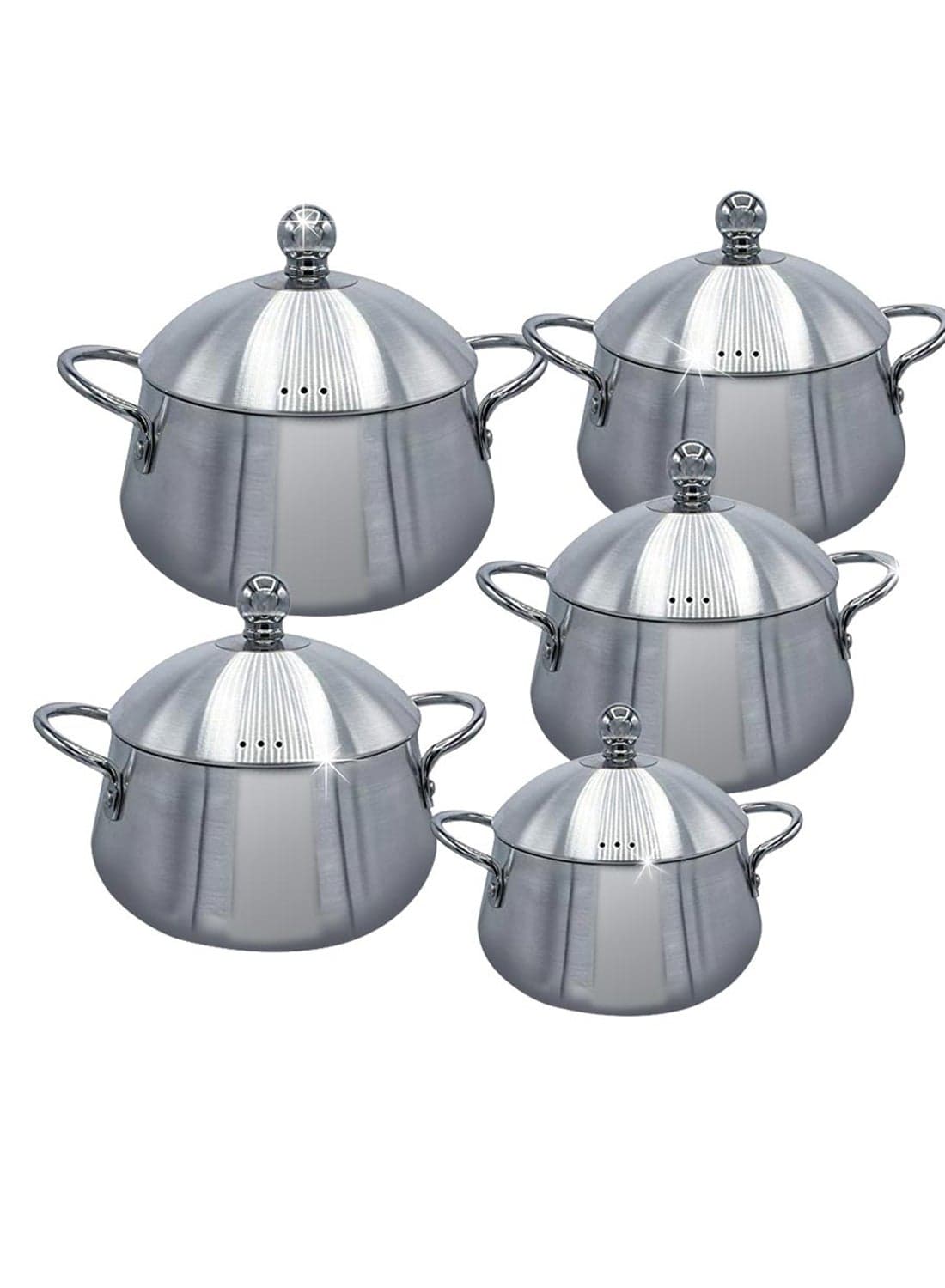 10-Piece Cookware Set Silver