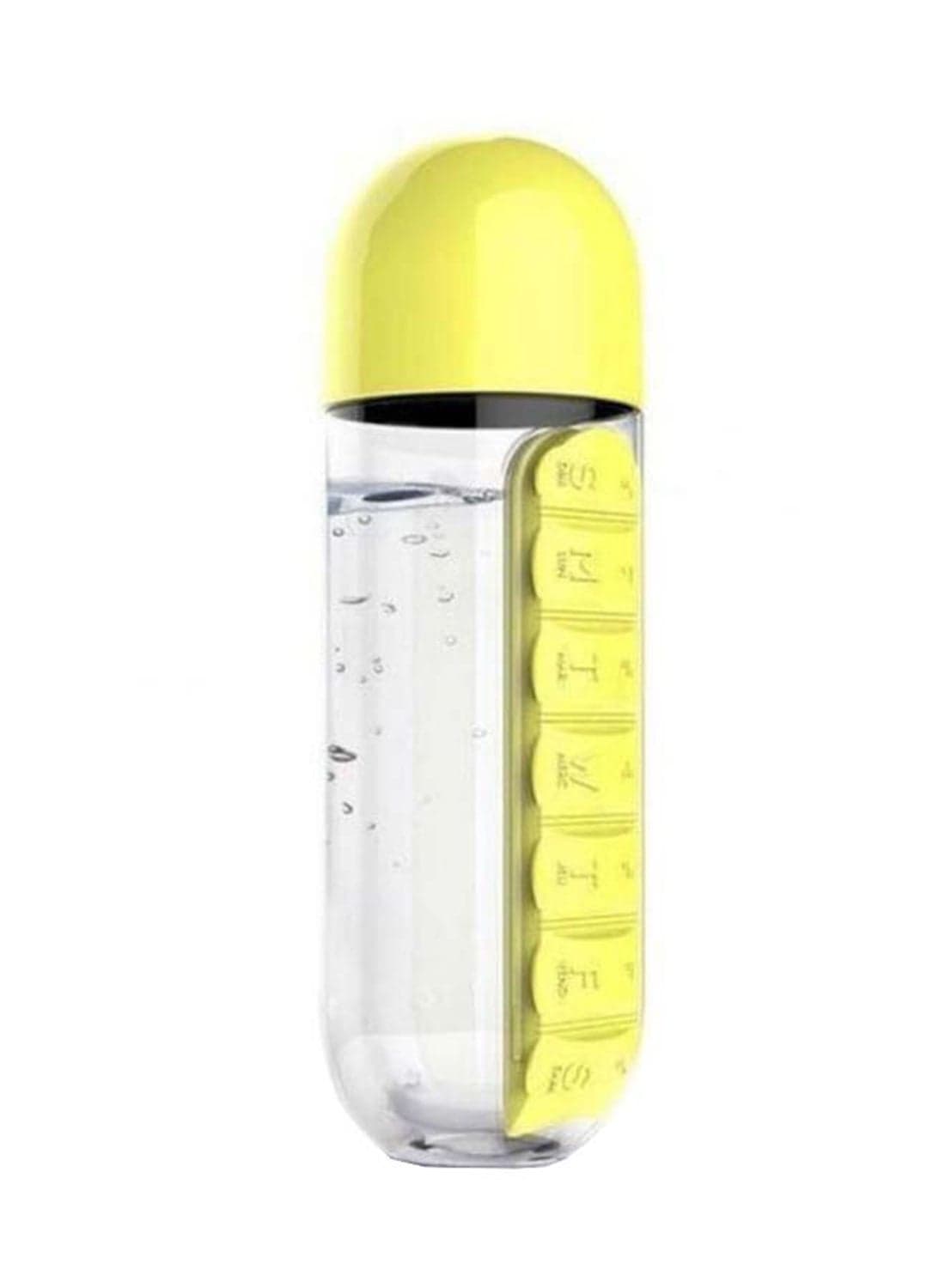 Water Bottle With Pill Organiser