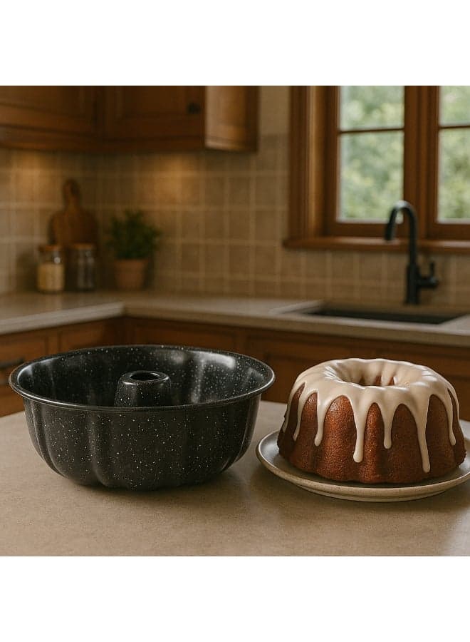 Granite Cake Maker Black 24x7cm