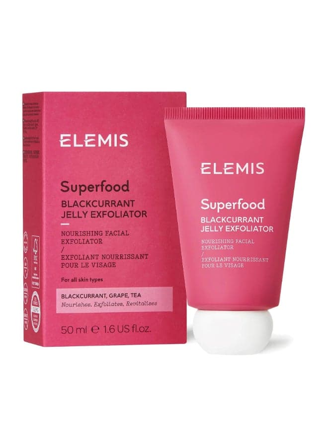 Superfood Black Currant Jelly Exfoliator White/Green 50ml