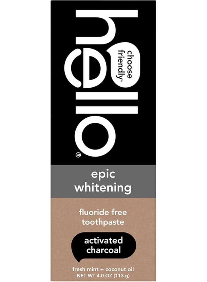 Fluoride Free Toothpaste, Fresh Mint + Coconut Oil, Packaging May Vary White 113grams