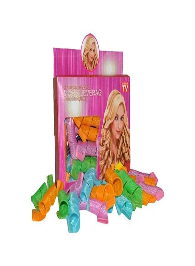 Professional Hair Curl Former Set Pink/Green/Orange