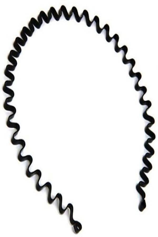Uni Metal Comb Sports Headband Black