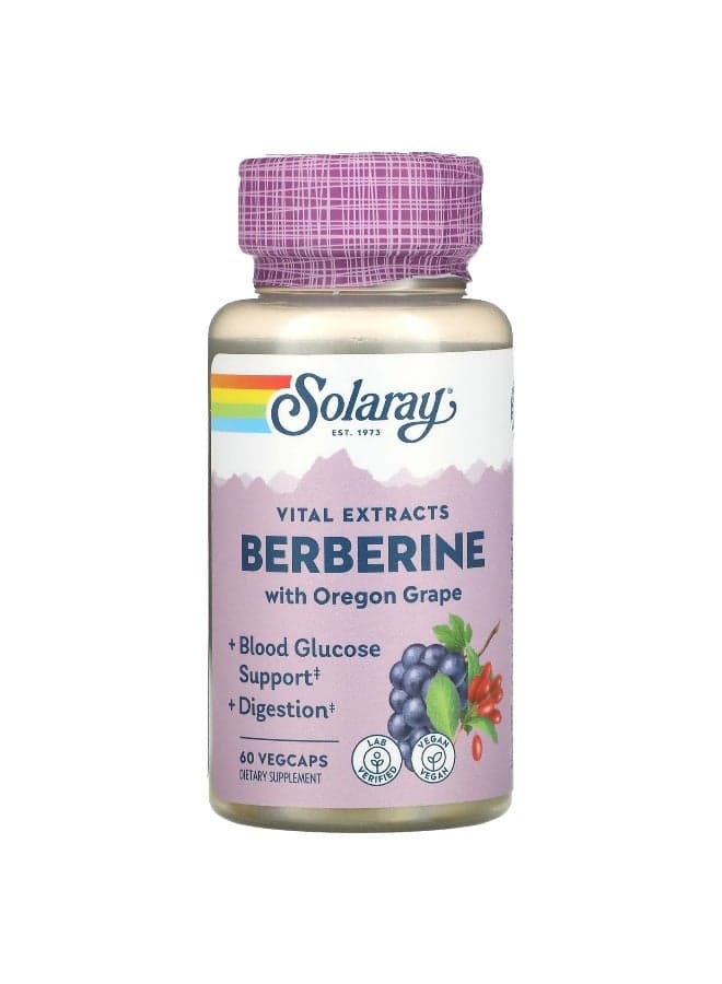 Berberine with Oregon Grape 60 VegCaps Packaging May Vary
