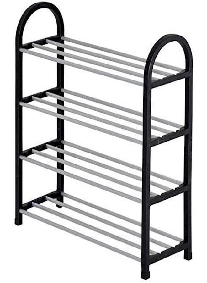 Four Storey Fine Quality Shoe Rack Black