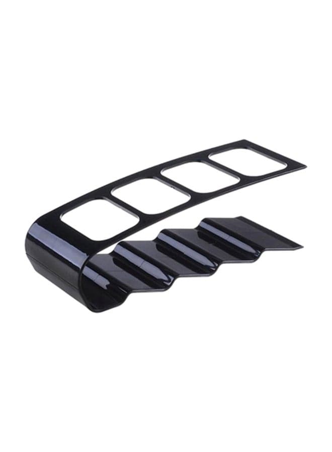 4-slot Remote Control Holder Black 7x18cm
