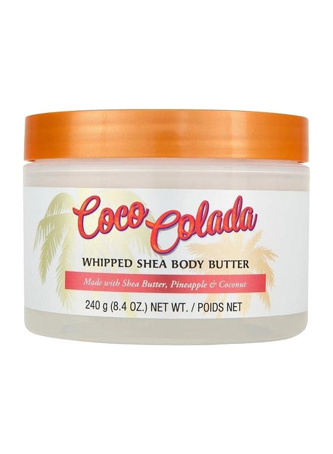 Coco Colada Whipped Shea Body Butter, Made With Shea Butter, Pineapple And Coconut White 240grams