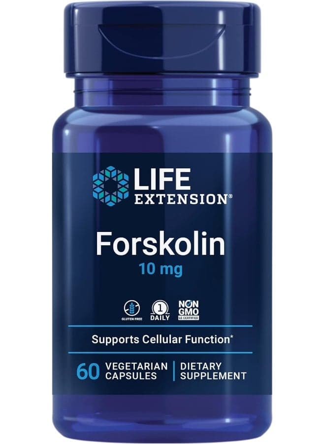 Forskolin, 10 mg, 60 Vegetarian Capsules Packaging May Vary