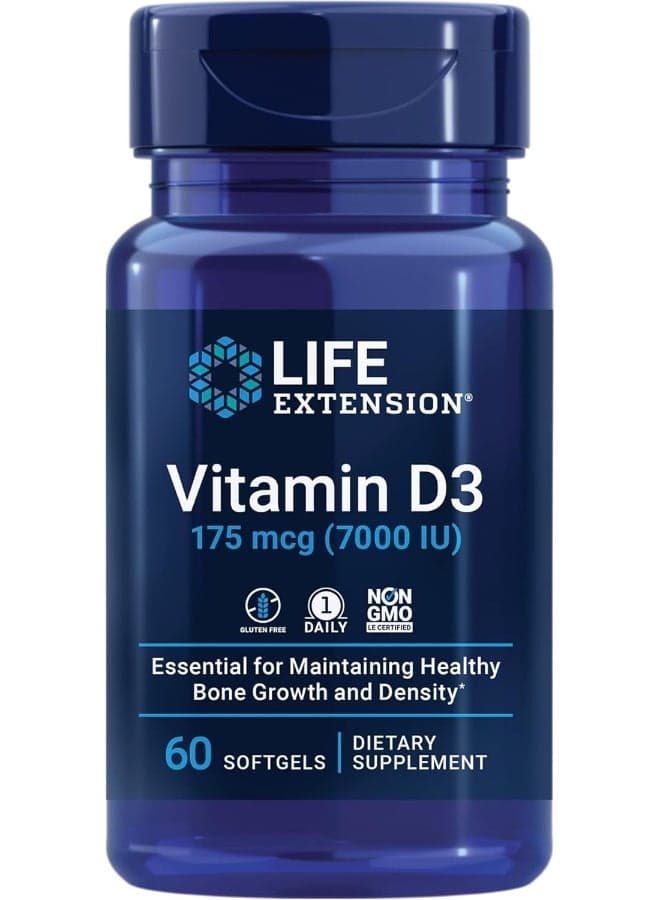 Vitamin D3 7,000 IU, 60 softgels