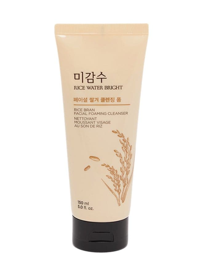 Rice Water Bright, Rice Bran Facial Foaming Cleanser 150 ml