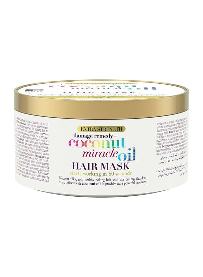 Ogx Extra Coconut Miracle Oil Hair Mask, With Extra Strength And Damage Remedy 300ml