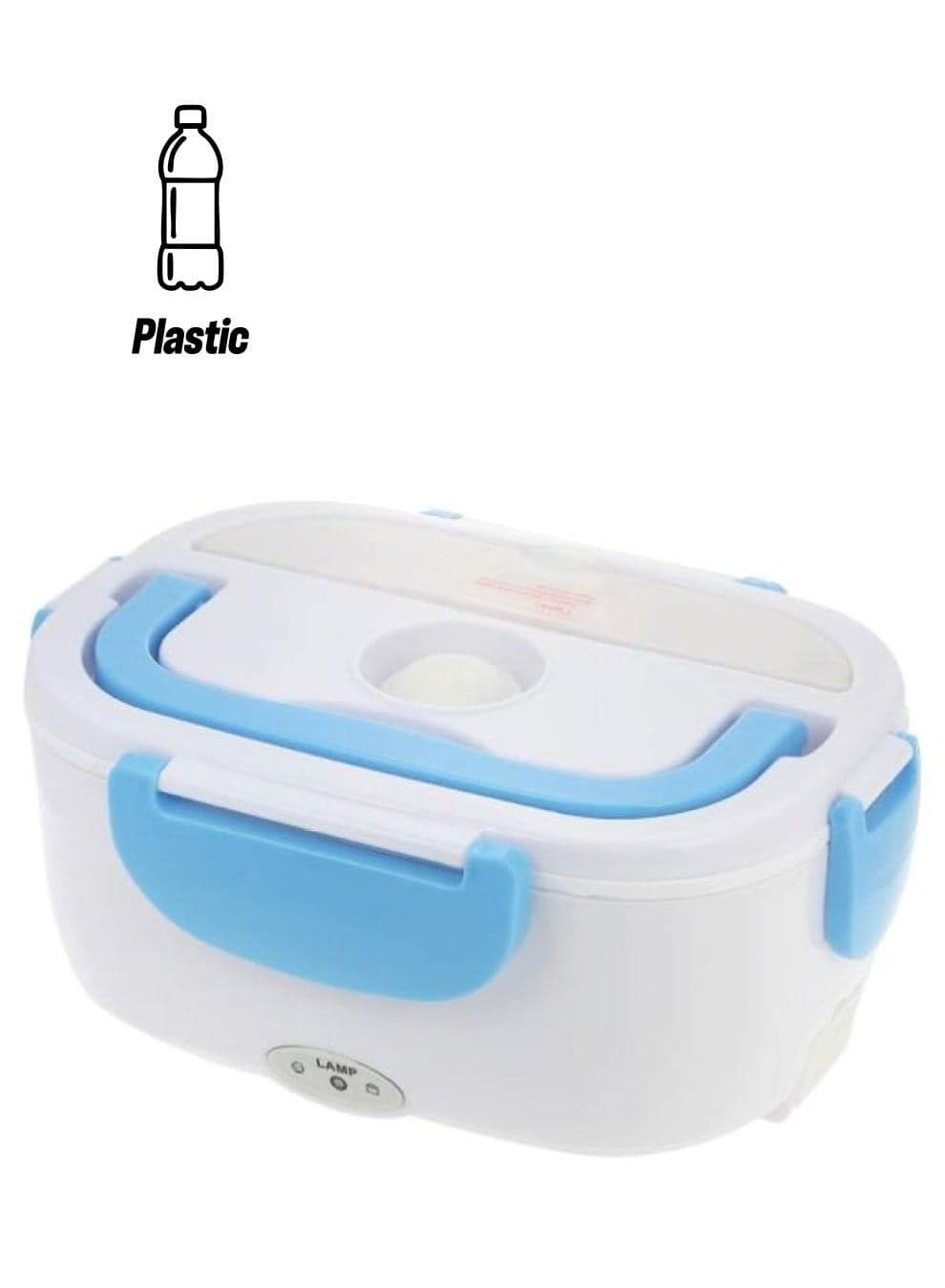 Electric Heated Lunch Box White/Blue