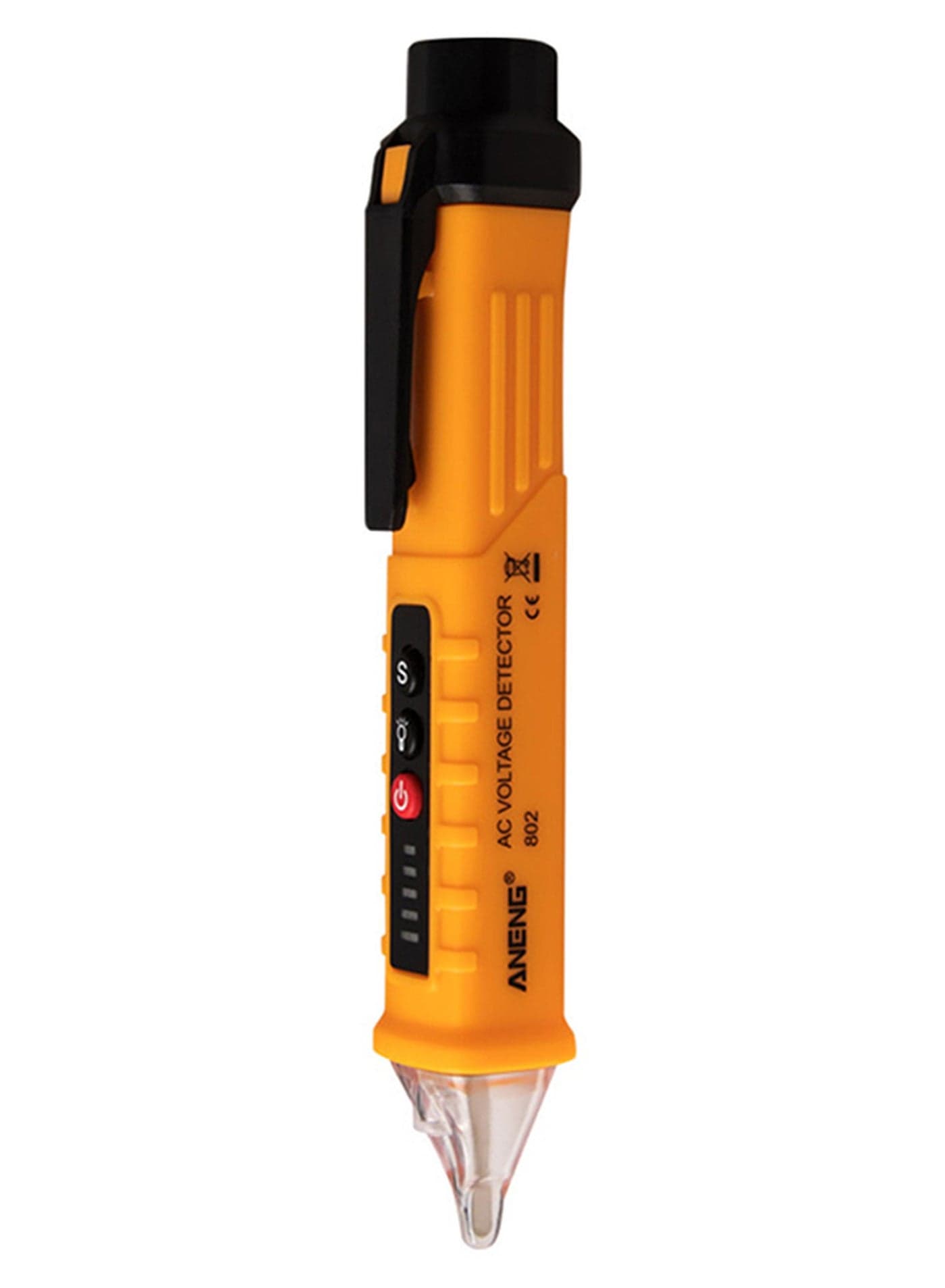 Pen Style Electric AC Voltage Tester-VD802 Yellow 0.043kg