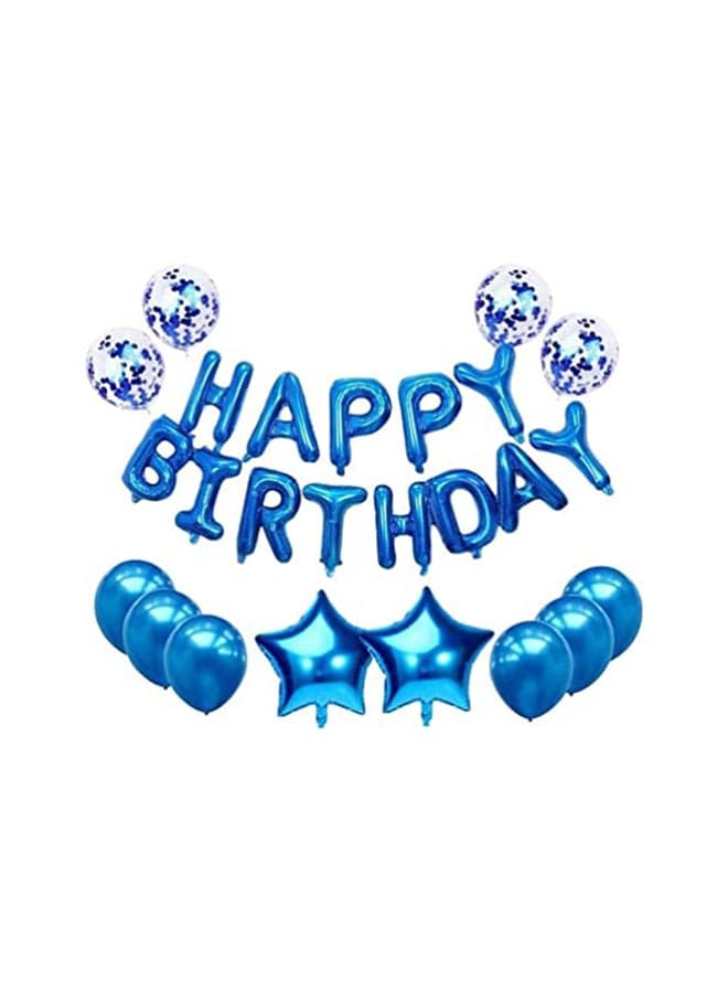 13-Piece Happy Birthday Party Balloons Set 25×3×15cm