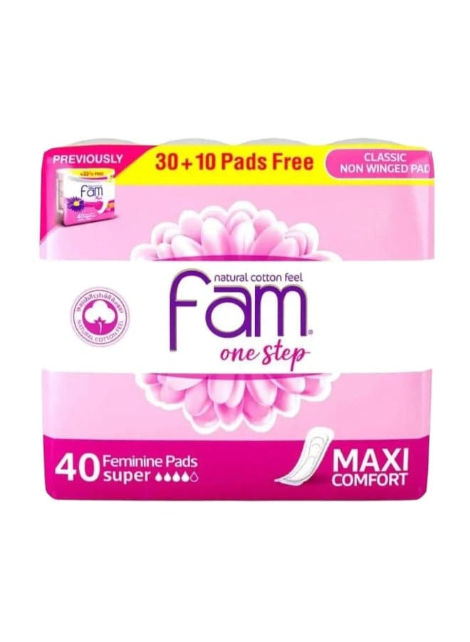 Protect One Step Sanitary Pads 40 Pieces