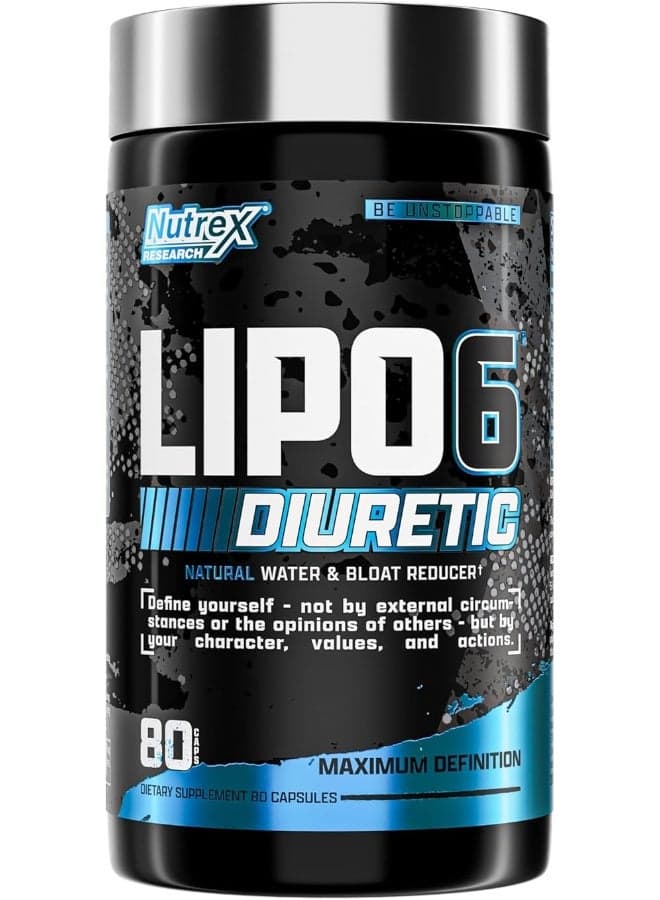 Lipo-6 Black Diuretic Supplement - 80 Capsules